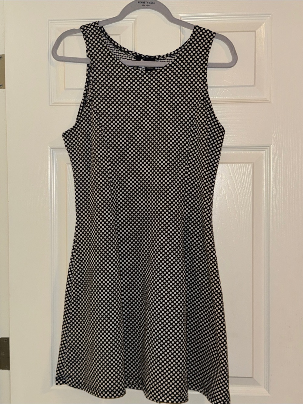 Black and White Polka Dot A-Line Dress